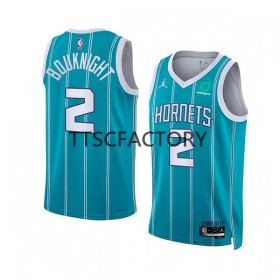 Dres Charlotte Hornets James Bouknight 2 Jordan 2022-23 Icon Edition Teal Swingman - Muške